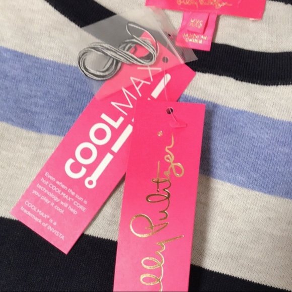 NWT LILLY PULITZER Elba Coolmax Sweater In Navy - Picture 6 of 6